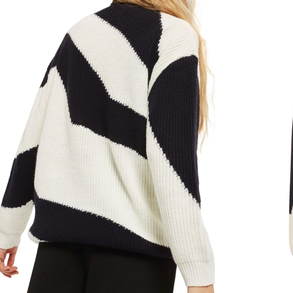 Topshop | patterned funnel neck sweater - Picture 2 of 3